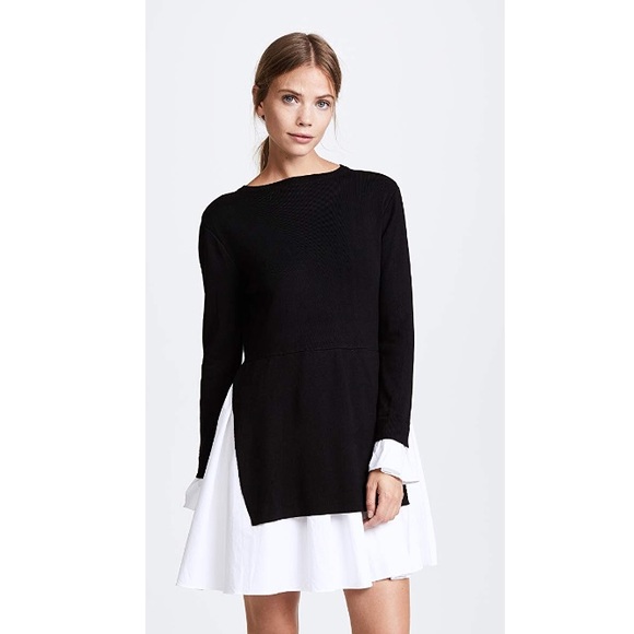 english factory sweater combo dress